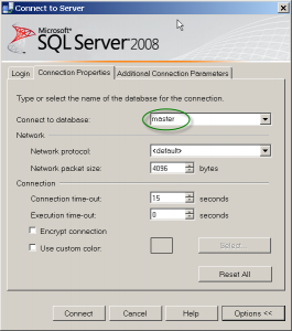 How to Use Microsoft SQL Server 2008 to Connect to your Database