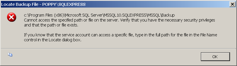 How to restore an MSSQL .bak database using Microsoft SQL Server 2008 Management Studio Express