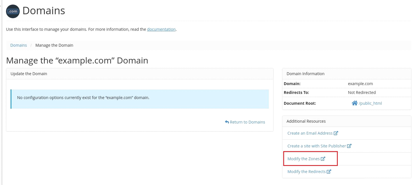 Domains In Cpanel