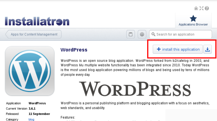 Install Wordpress