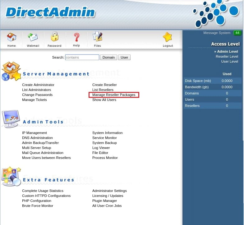 1588148300 Add Reseller Account In Directadmin