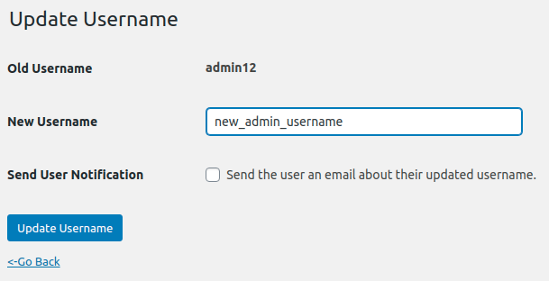 Replace Username Kind