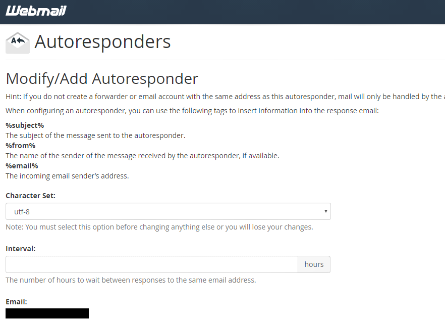 1588171407 33 Setup Autoresponder In Cpanel Webmail