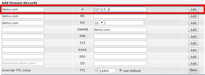 Dns Management In Directadmin