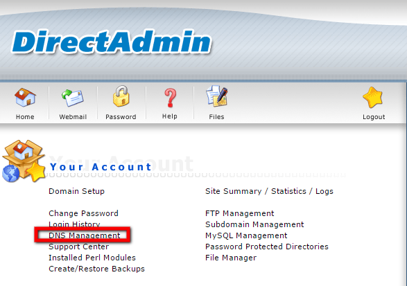 Dns Management In Directadmin