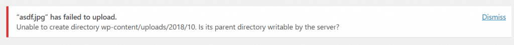 Wordpress-Failed-To-Upload-Error