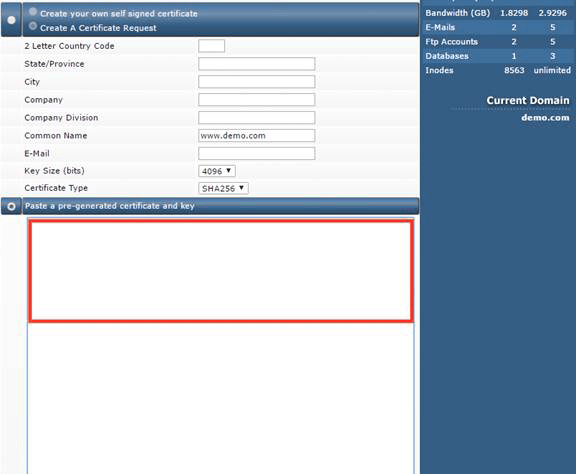 Letsencrypt Support In Directadmin Control Panel