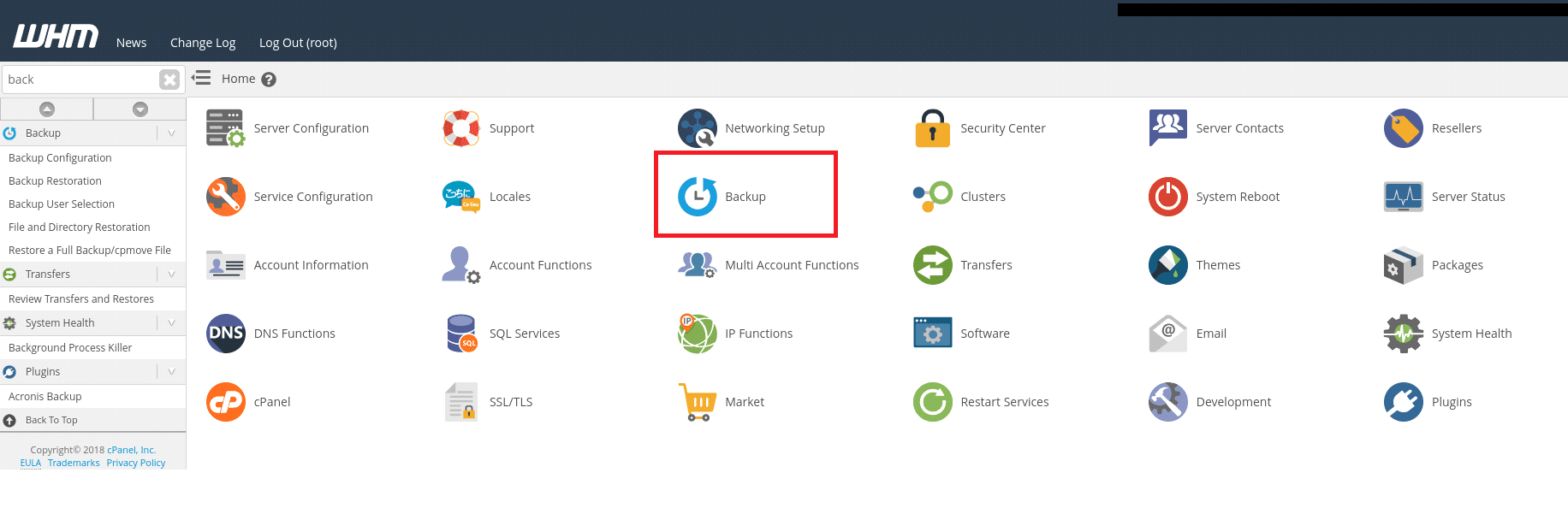 New Cpanel Feature – Backup User Selection