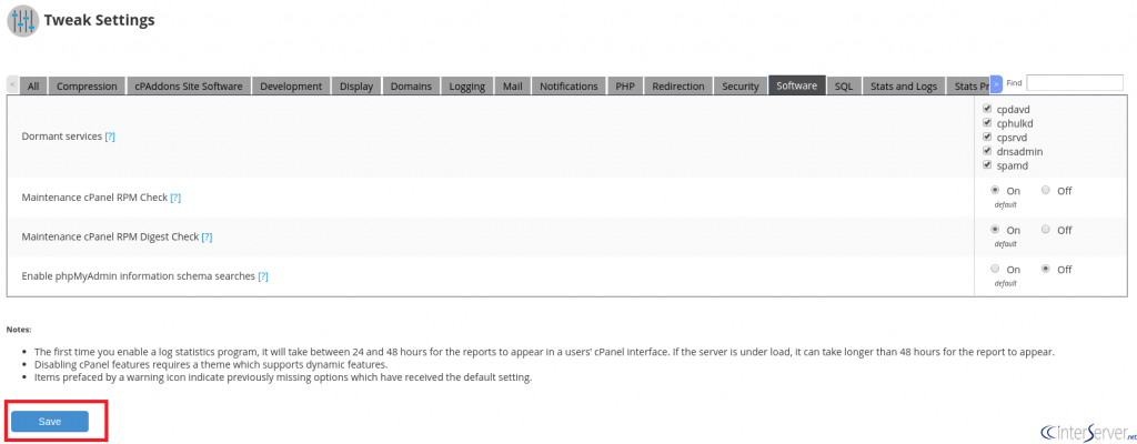 Phpmyadmin Performance Settings