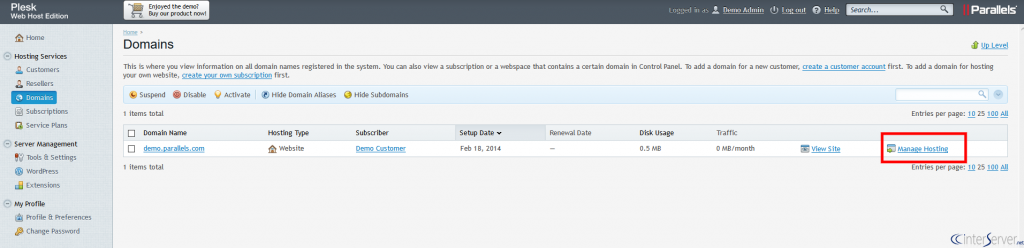 Database Management In Plesk