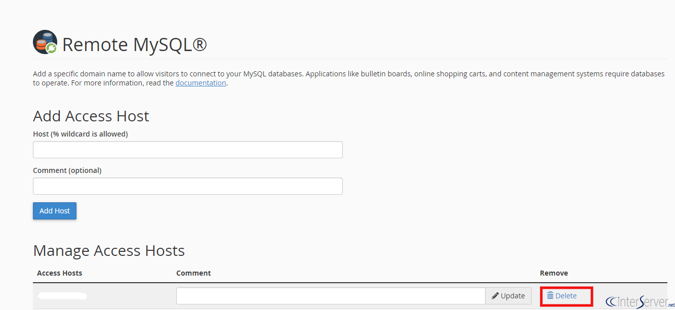 Remote Mysql