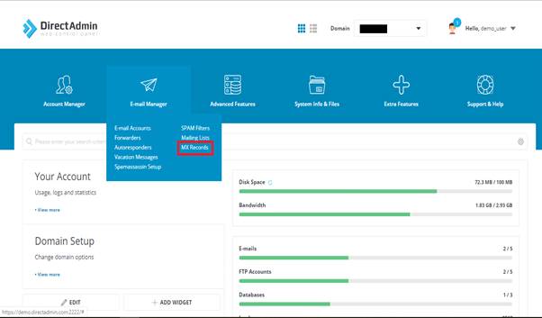 Set Mailserver