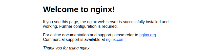 Nginx Default Page - Setting Up Lemp Stack