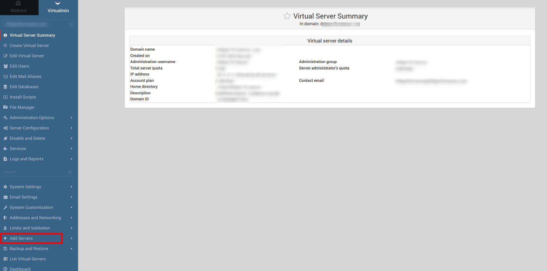 cpanel to webmin