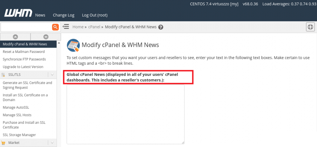 cpanel whm news