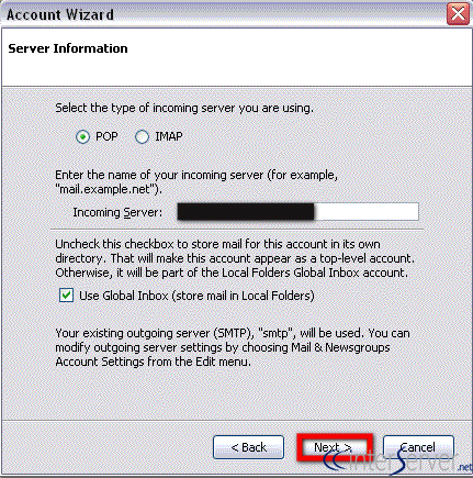 Set up email account in thunderbird