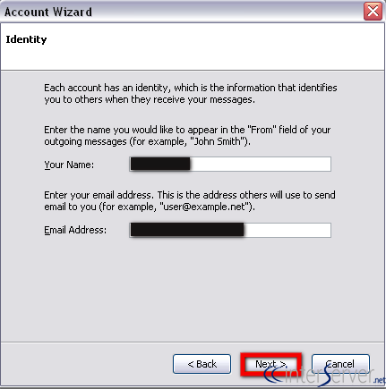 Set up email account in thunderbird