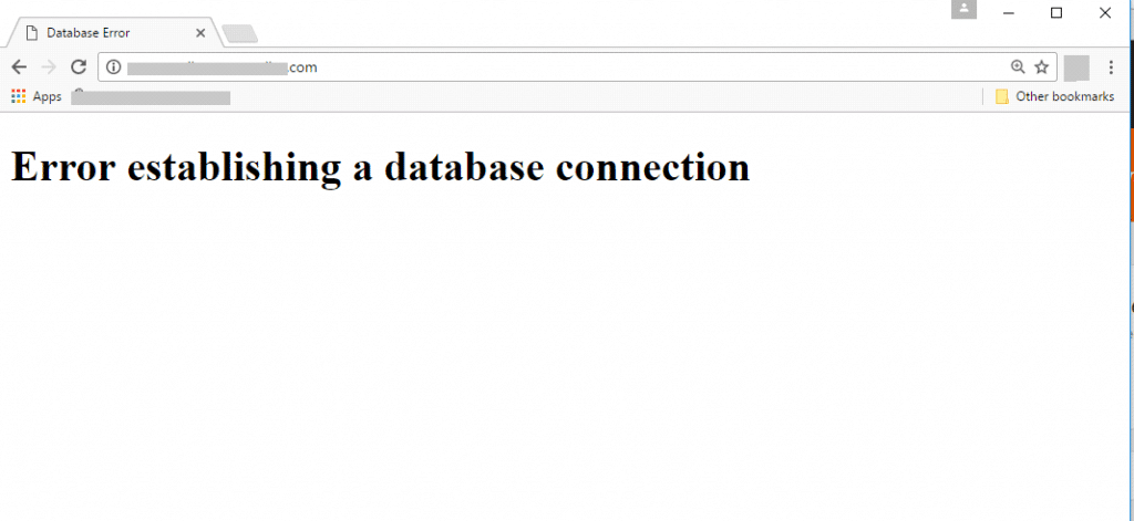 Database Error