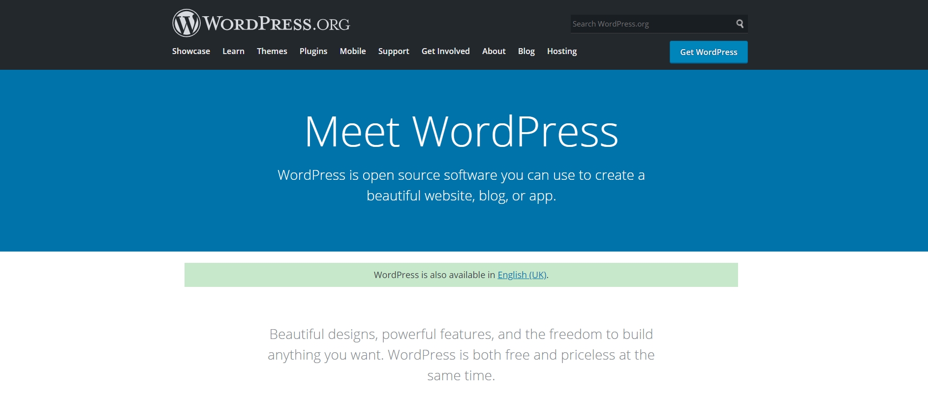 WordPress.org - The Ultimate Content Management System