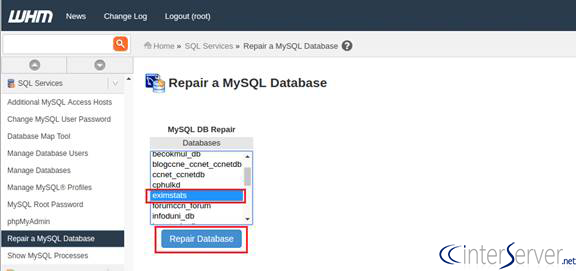 corrupted database corrupted database