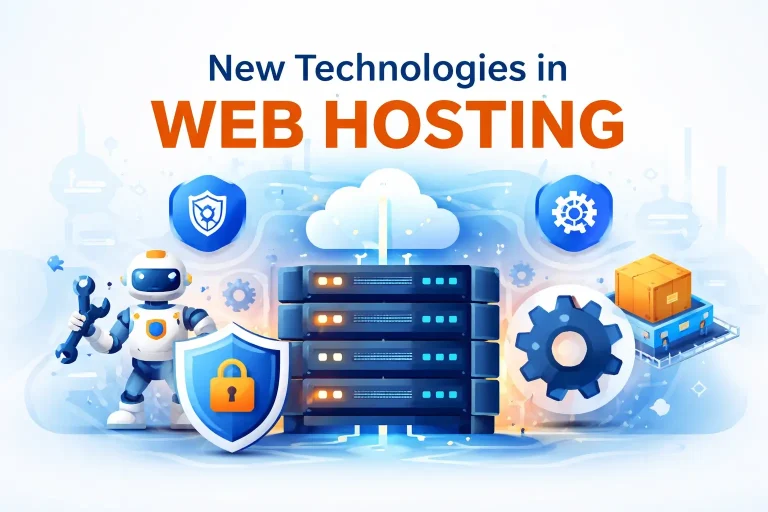 New technologies in web hosting infrastructure diagram