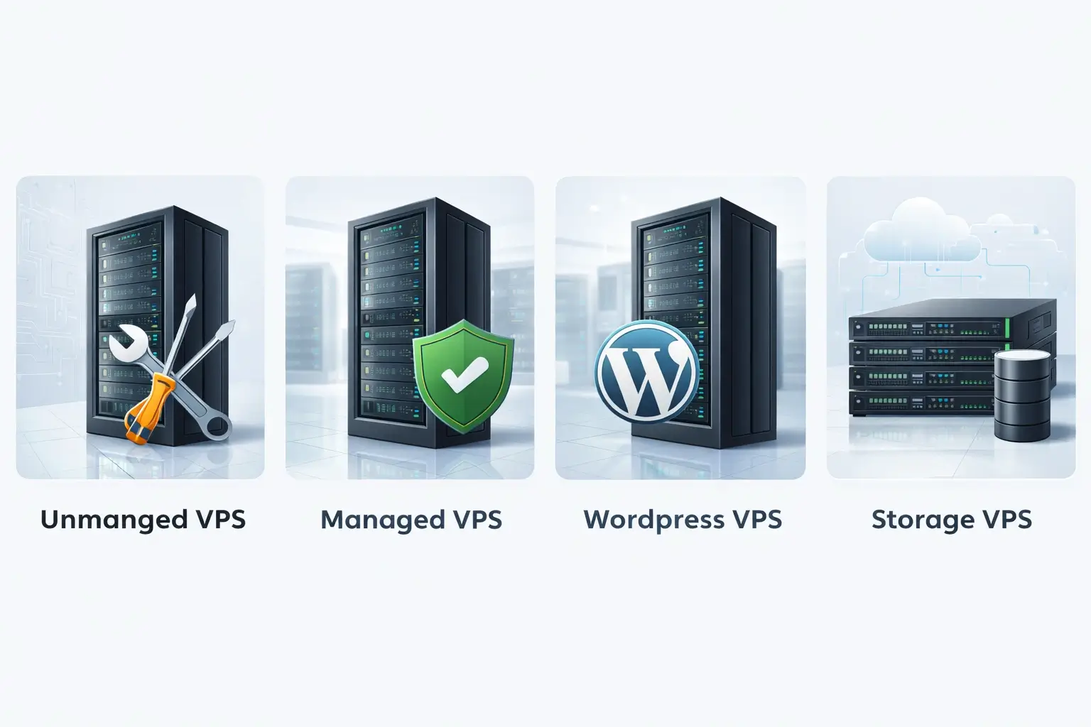 High-performance server racks in a data center